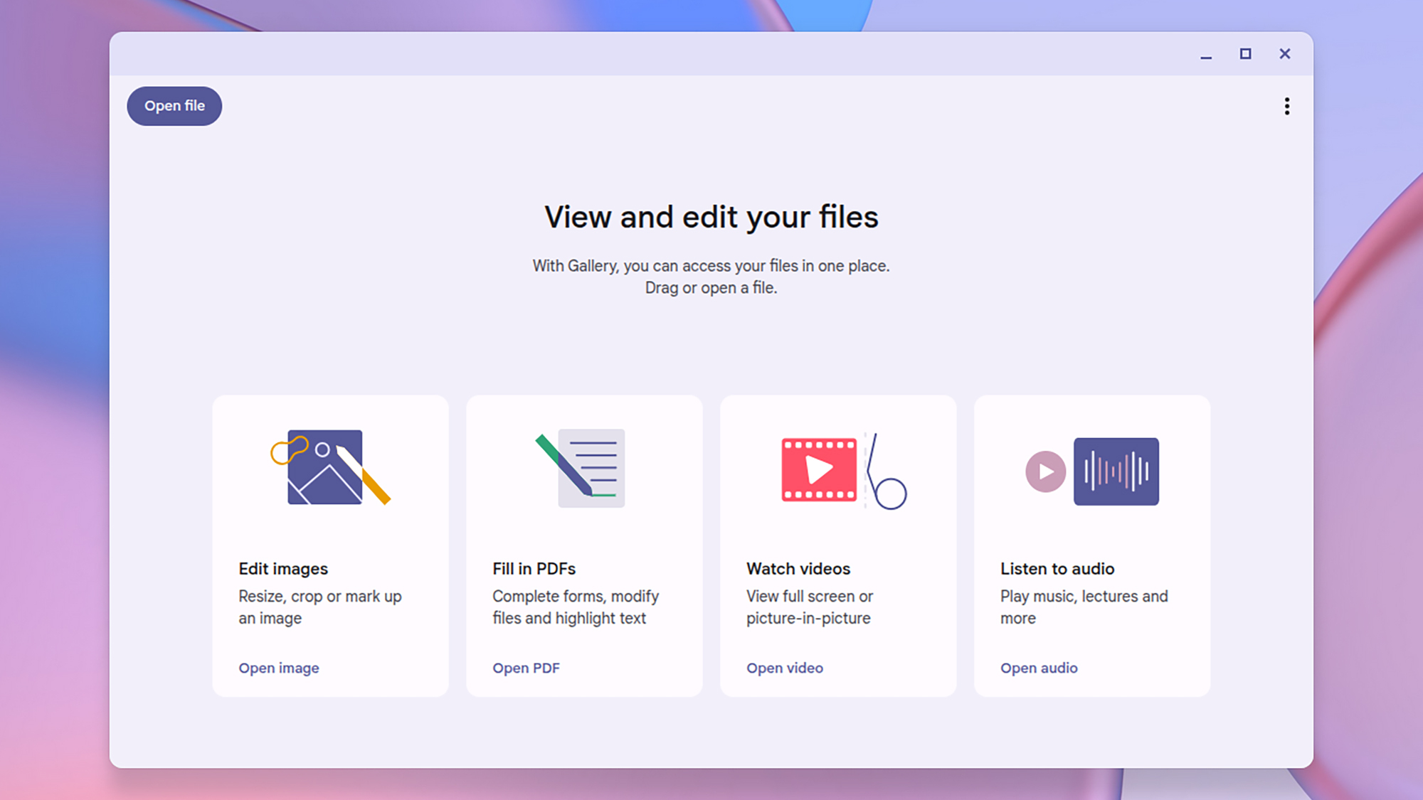 ChromeOS گیلری ایپ