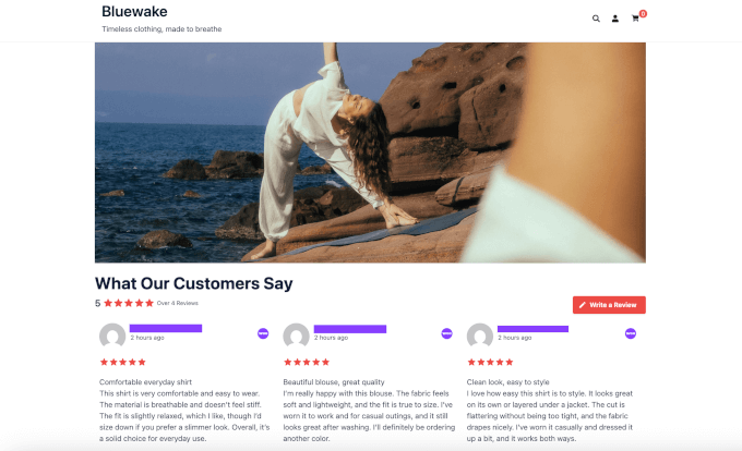 WooCommerce آپ کے ہوم پیج سے فیڈ کا جائزہ لیتا ہے۔