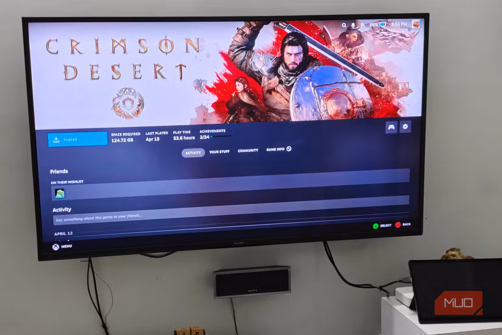 SteamOS UI نیویگیشن