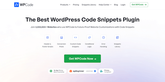 WPCode - بہترین آل راؤنڈ کوڈ اسنیپٹ پلگ ان WPCode - بہترین آل راؤنڈ کوڈ اسنیپٹ پلگ ان