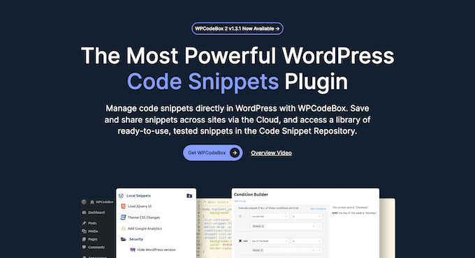 WPCodeBox - پیشہ ور ڈویلپرز کے لیے بہترین WPCodeBox - پیشہ ور ڈویلپرز کے لیے بہترین