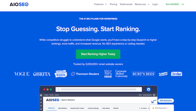 آل ان ون SEO (AIOSEO) ورڈپریس پلگ ان