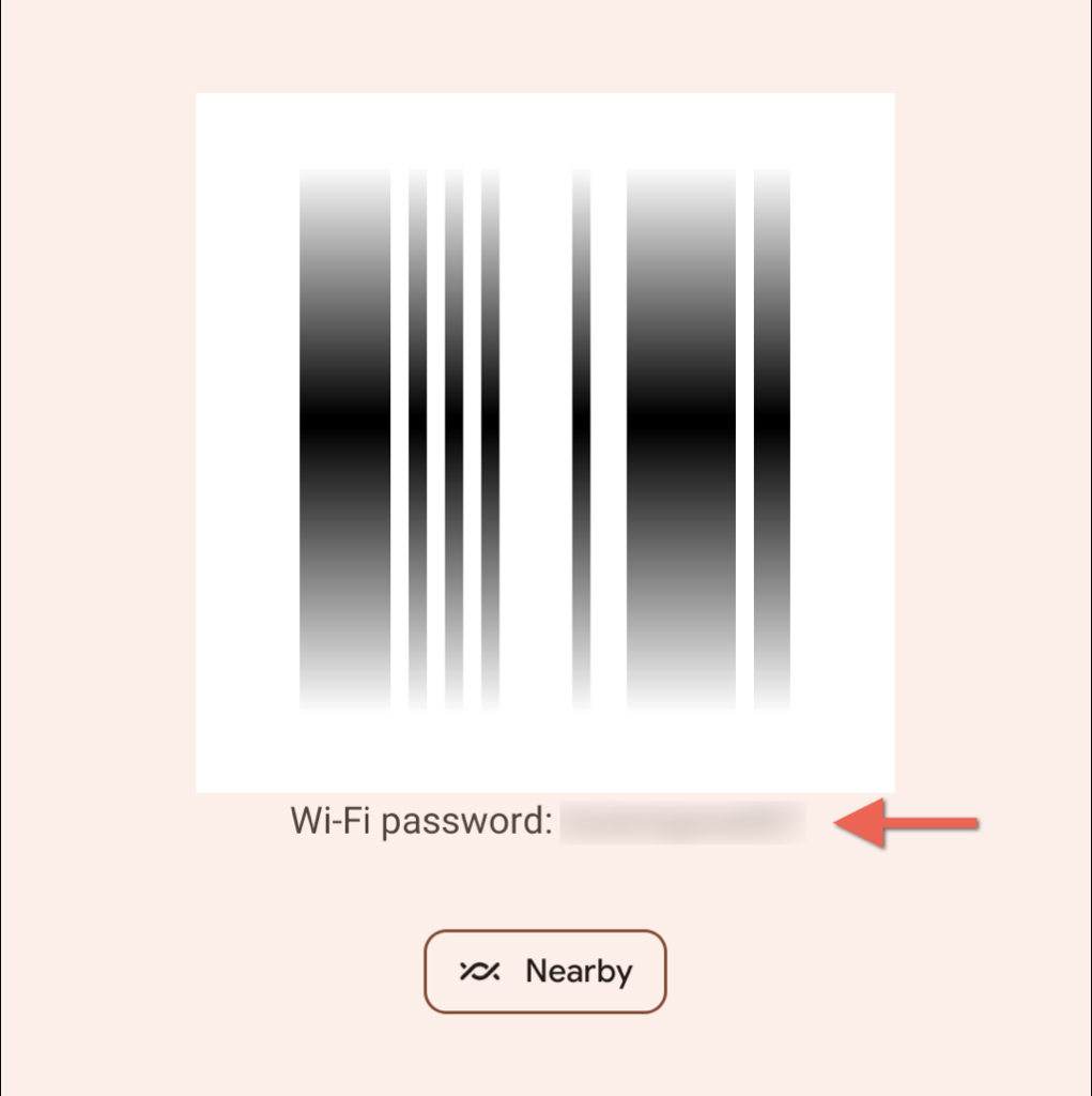 Wi-Fi پاس ورڈ کو سیٹنگز میں ہائی لائٹ کیا گیا۔ -5-qr-code