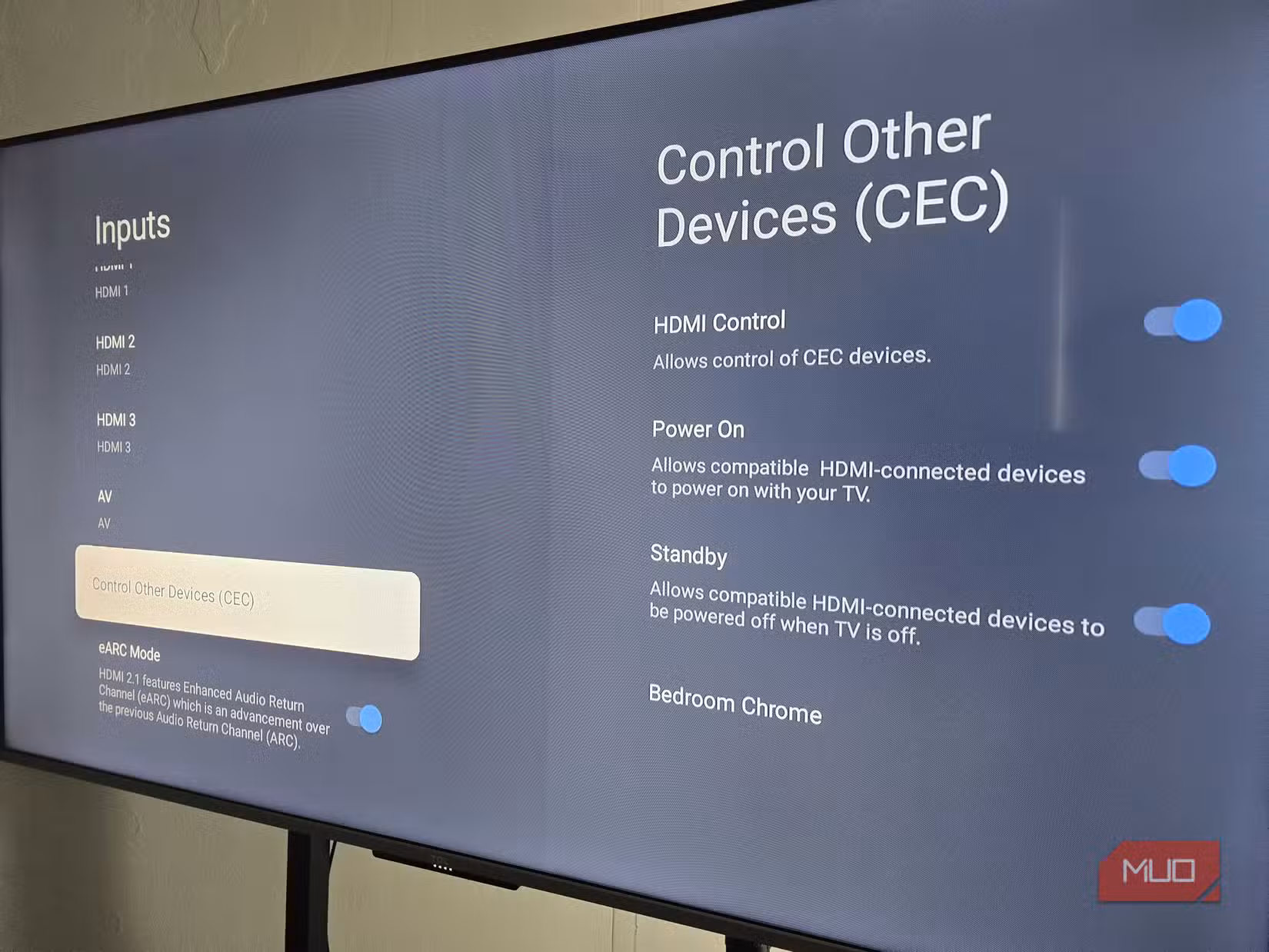 TCL TV کے لیے CEC کی ترتیبات