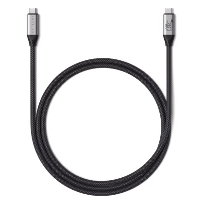 Satechi USB4 V2 کیبل شفاف رینڈرنگ میں۔