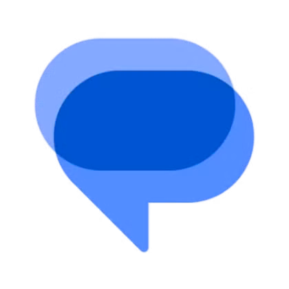 شفاف پس منظر کے ساتھ Google Messages ایپ کا آئیکن