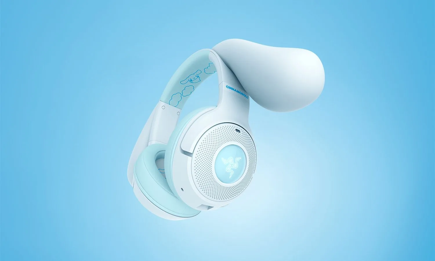 Razer نے Cinnamoroll ہیڈسیٹ بنایا اور یہ جارحانہ طور پر پیارا ہے۔ 1 Razer Kraken Kitty V2 BT Cinnamonroll تھیمڈ گیمنگ ہیڈ فون