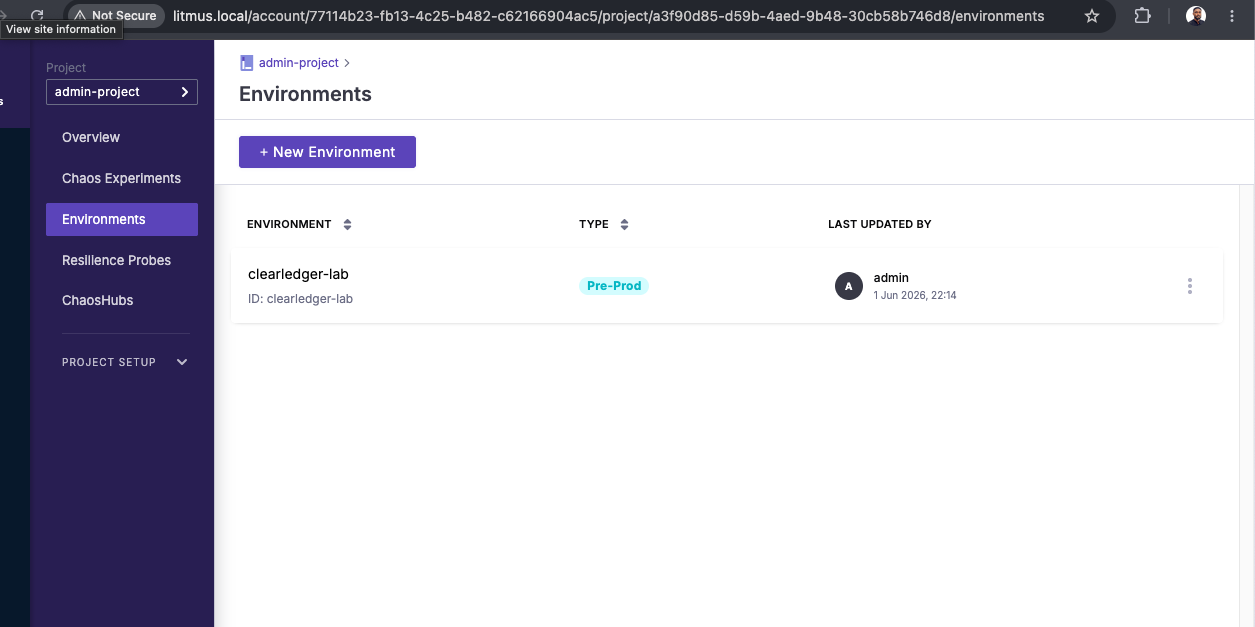 اسکرین شاٹ لٹمس UI دکھا رہا ہے۔