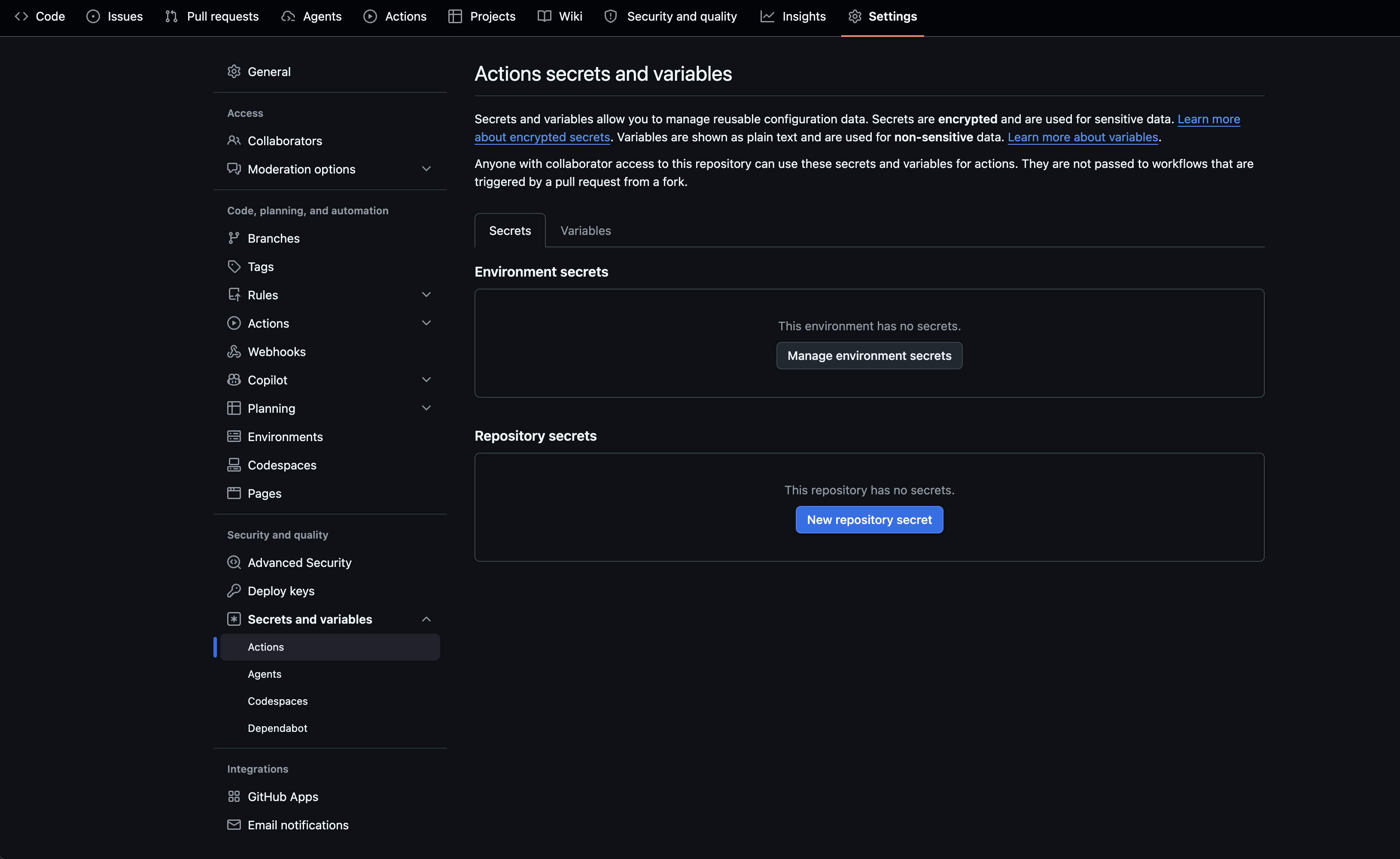 Firebase ایپ کی تعیناتی، Google Play، TestFlight، اور App Store Connect کے لیے Fastlane اور GitHub ایکشنز کا استعمال کرتے ہوئے فلٹر ریلیز کو خودکار کیسے بنایا جائے۔ 22 GitHub ذخیرہ کی ترتیبات کا صفحہ