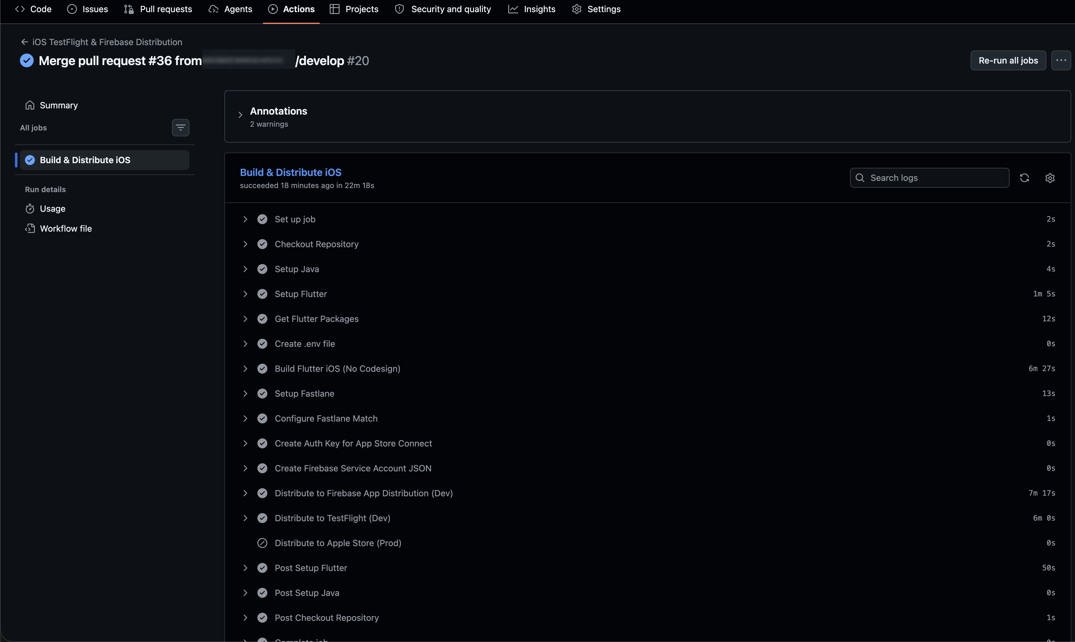 Firebase ایپ کی تعیناتی، Google Play، TestFlight، اور App Store Connect کے لیے Fastlane اور GitHub ایکشنز کا استعمال کرتے ہوئے فلٹر ریلیز کو خودکار کیسے بنایا جائے۔ 27 مکمل iOS ورک فلو