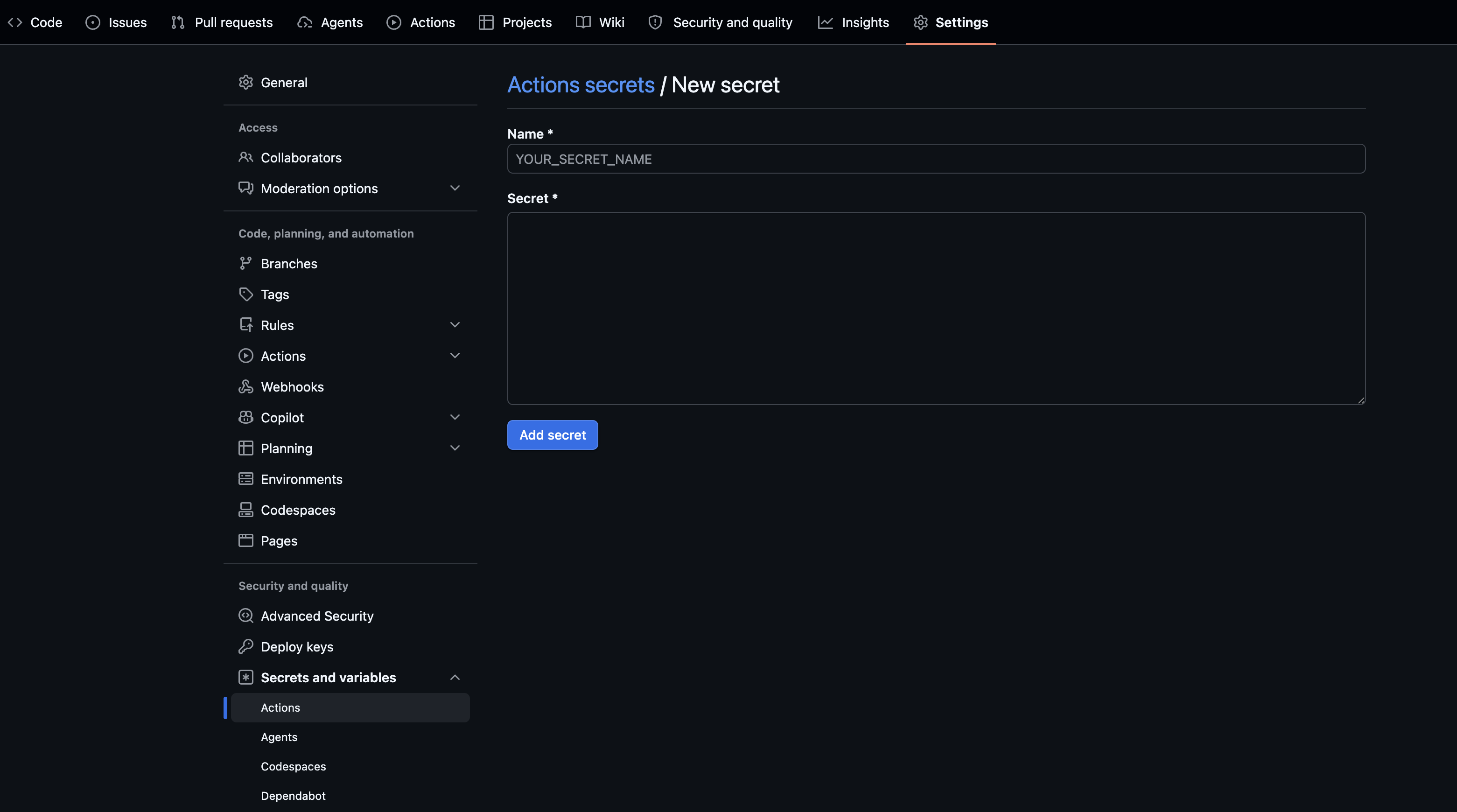 Firebase ایپ کی تعیناتی، Google Play، TestFlight، اور App Store Connect کے لیے Fastlane اور GitHub ایکشنز کا استعمال کرتے ہوئے فلٹر ریلیز کو خودکار کیسے بنایا جائے۔ 23 GitHub ایکشن سیکرٹس کا صفحہ دکھاتا ہے: