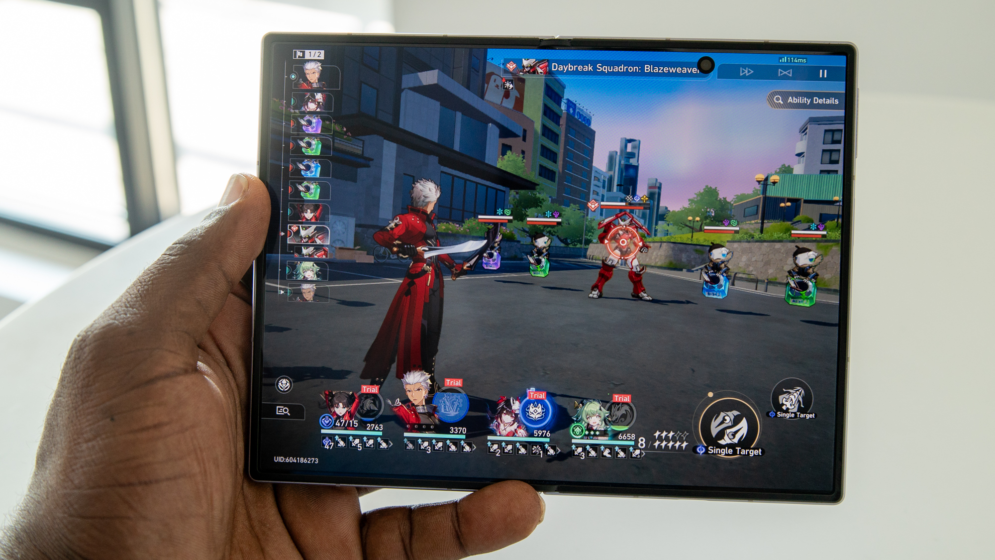 Honkai: Galaxy Z Fold 8 پر Star Rail