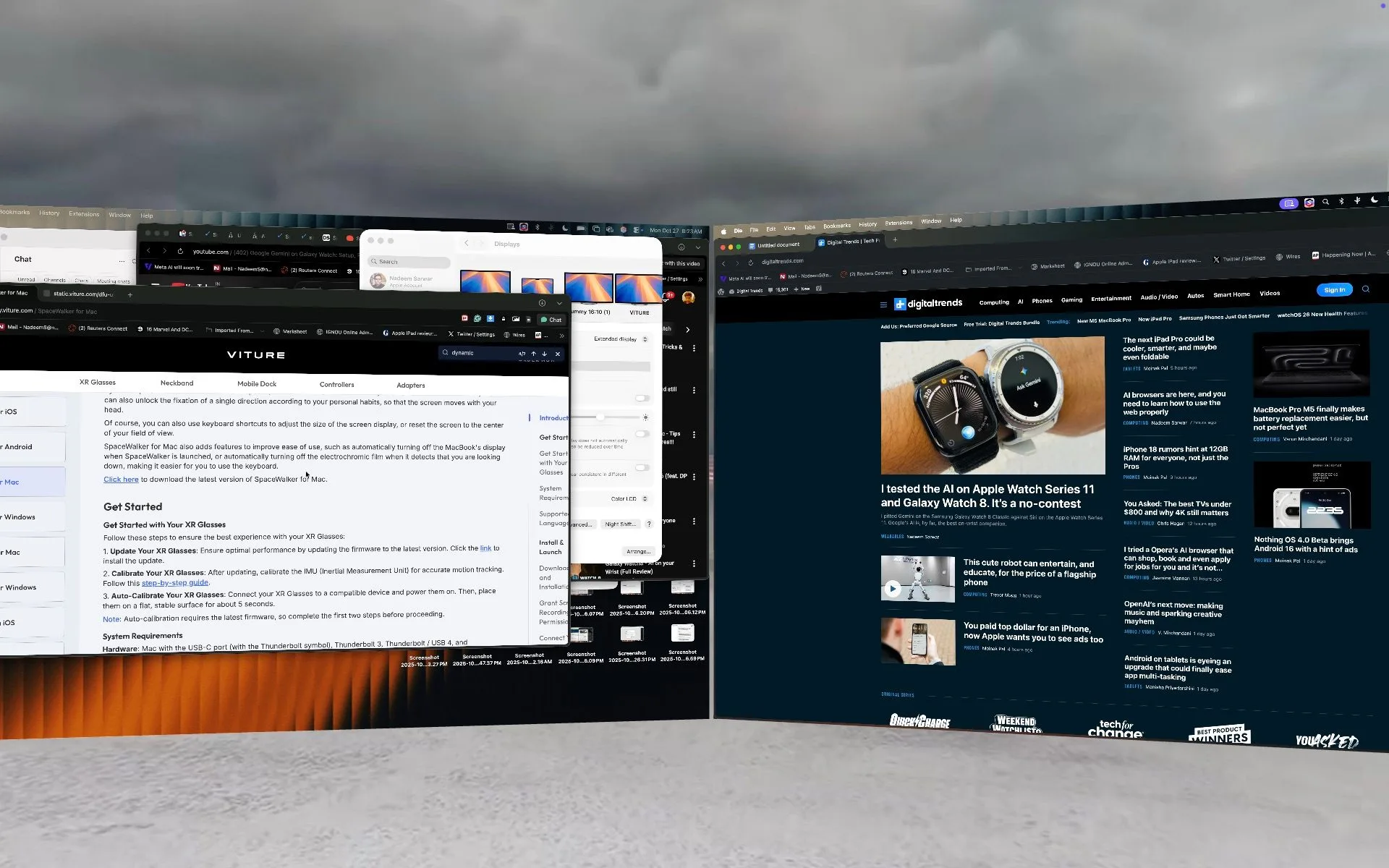 اپنی macOS ایپ میں اسپیس ونڈو دیکھیں۔