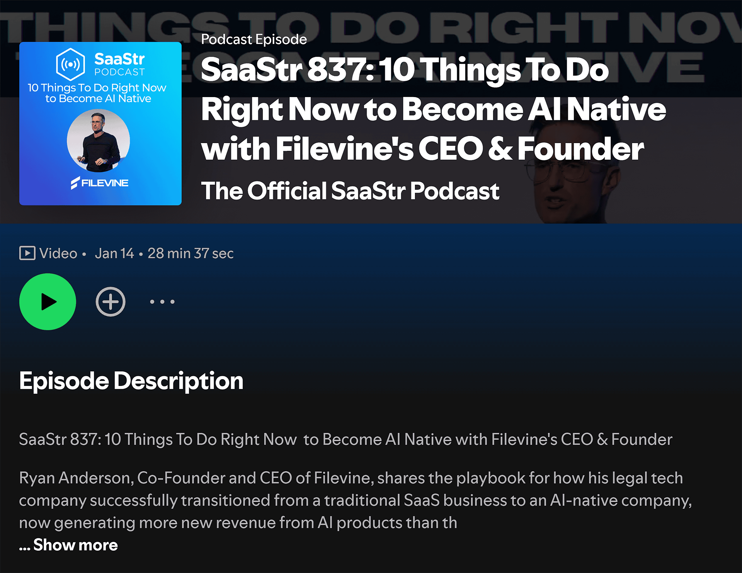 Spotify - SaaStr پوڈ کاسٹ Spotify - SaaStr پوڈ کاسٹ