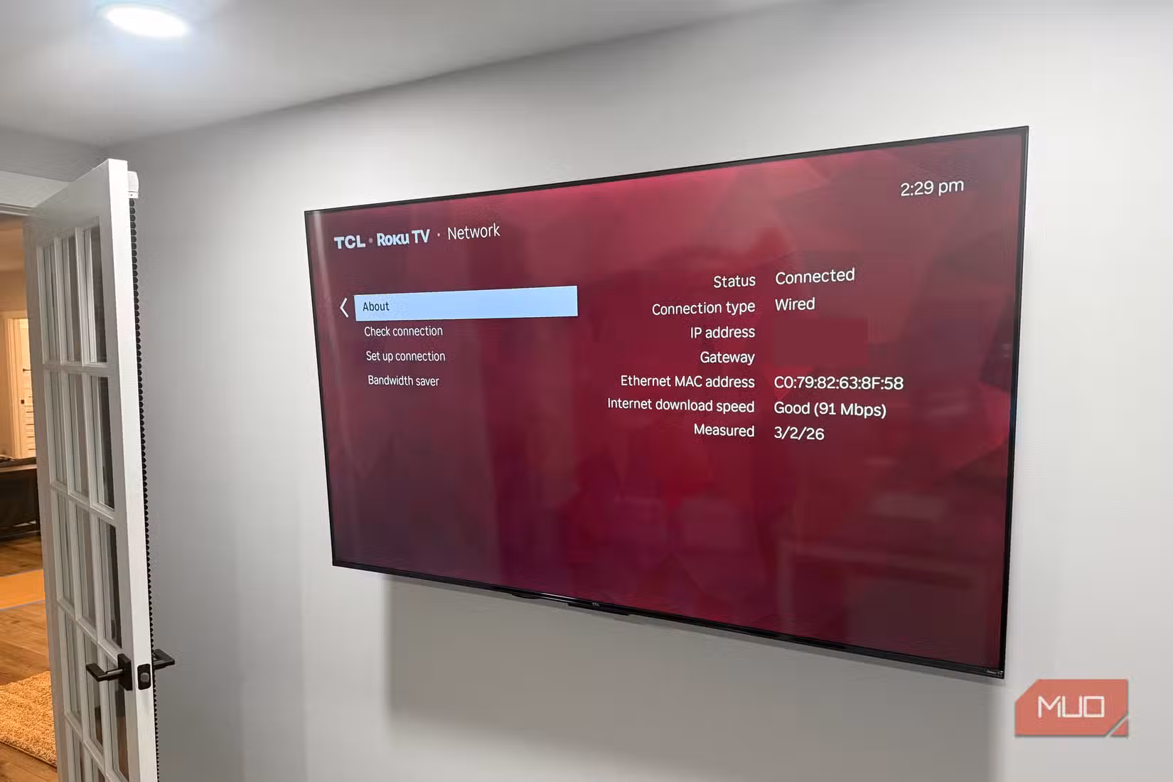 TCL Roku TV نیٹ ورک کی رفتار