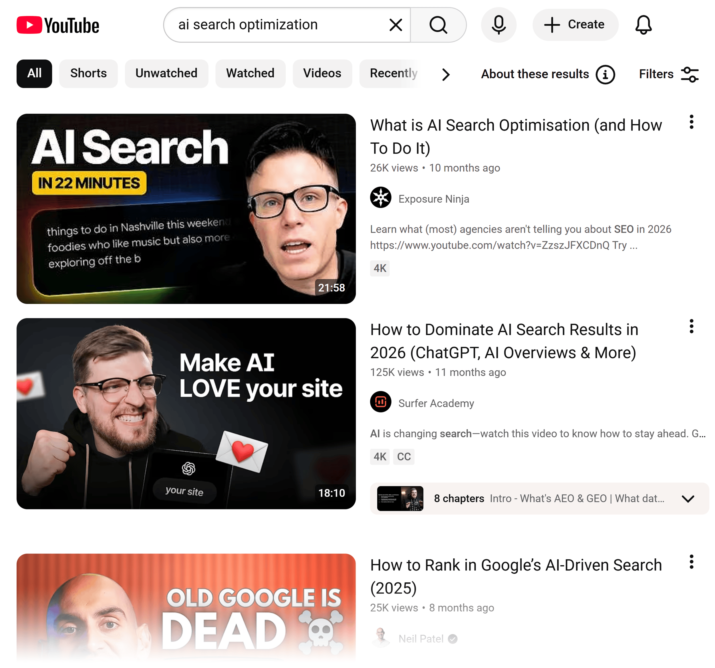 YouTube تلاش - AI تلاش کی اصلاح YouTube تلاش - AI تلاش کی اصلاح