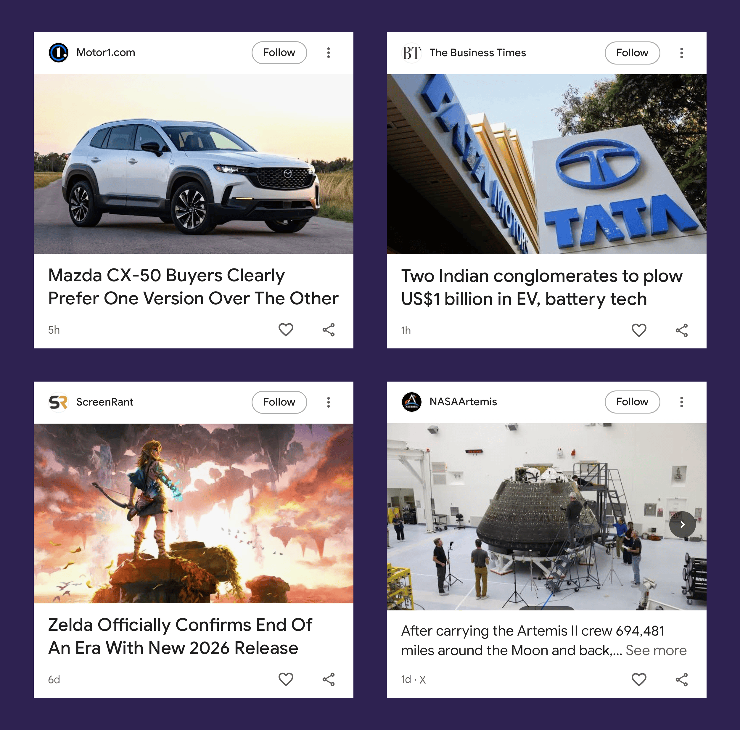 Google Discover - تھمب نیل تصویر Google Discover - تھمب نیل تصویر