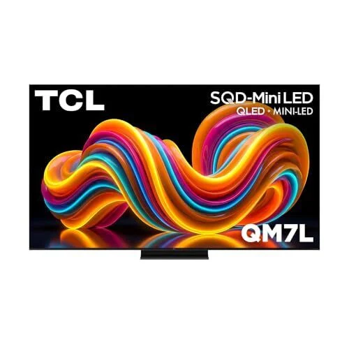 TCL 65 انچ کلاس QM7L سیریز | SQD-Mini LED QLED سمارٹ ٹی وی | 65QM7L، 2026 ماڈل | 144Hz | الٹیمیٹ کلر الٹرا برائٹنس اور کنٹراسٹ | Google AI Bang & Olufsen | آڈیو گیم اسٹریمنگ ٹیلی ویژن