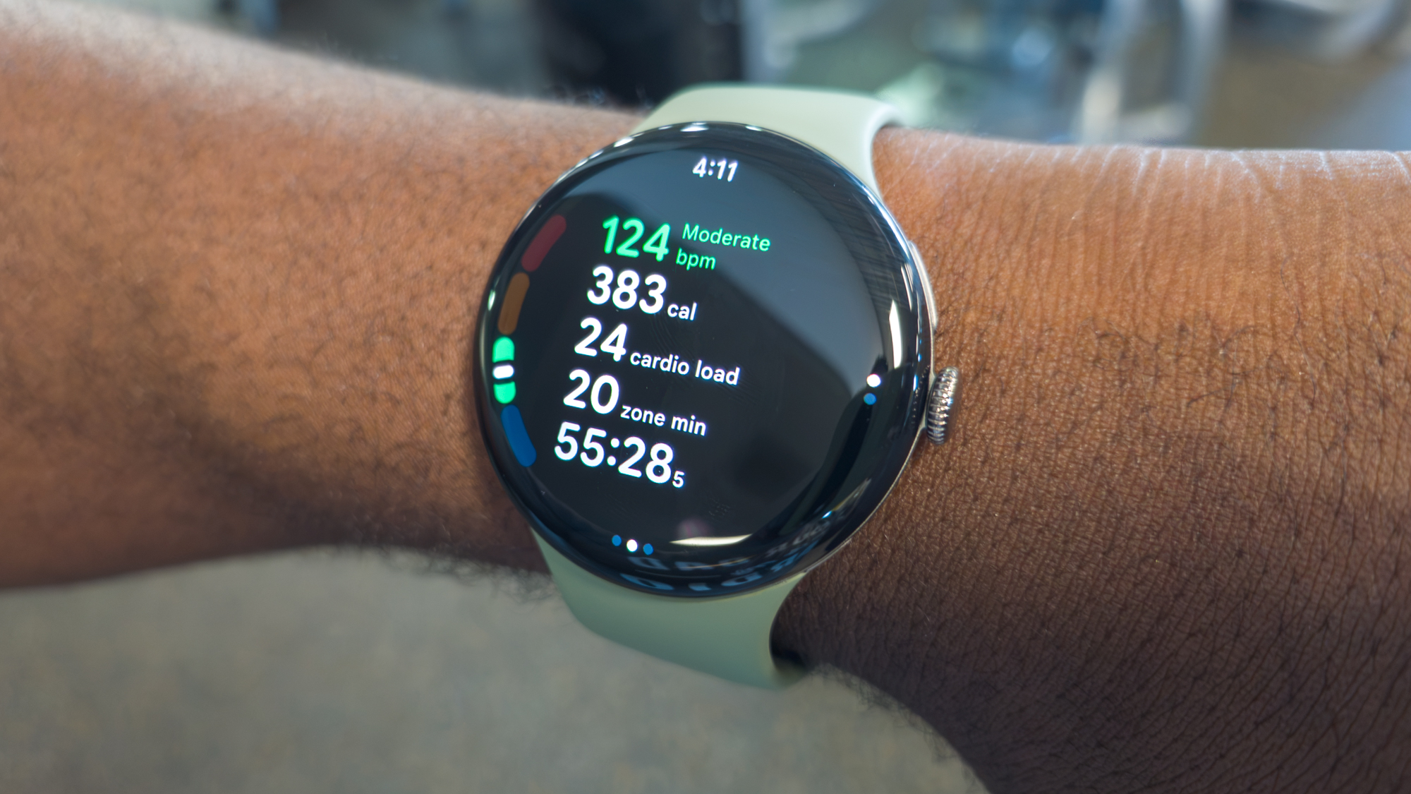 Pixel Watch 5 پر ورزش کی اسکرین