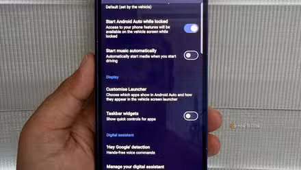 Samsung Galaxy Z Fold 6 پر Android Auto کی ترتیبات